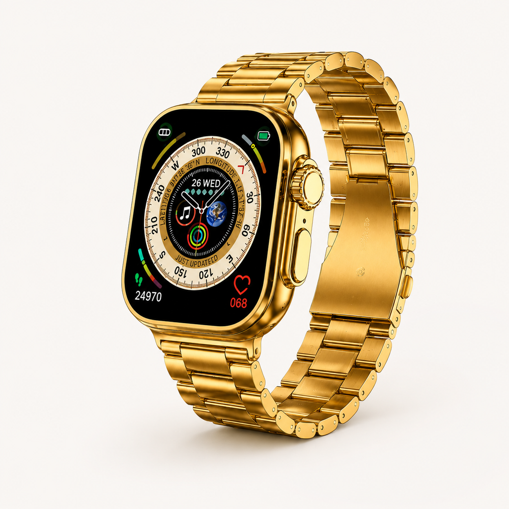 Max 1150 Ultra 3 Smart Watch (49mm) + Wireless Earbuds | AMOLED Display | Premium Metal Strap