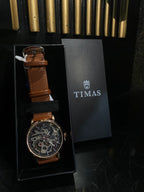 TIMAS Skeleton Heritage Automatic – Brown Leather Edition