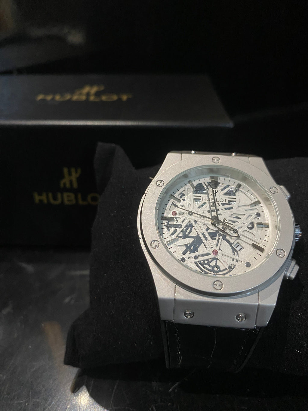 Hublot Classic Fusion Aero-Skeleton Chronograph – Silver Edition