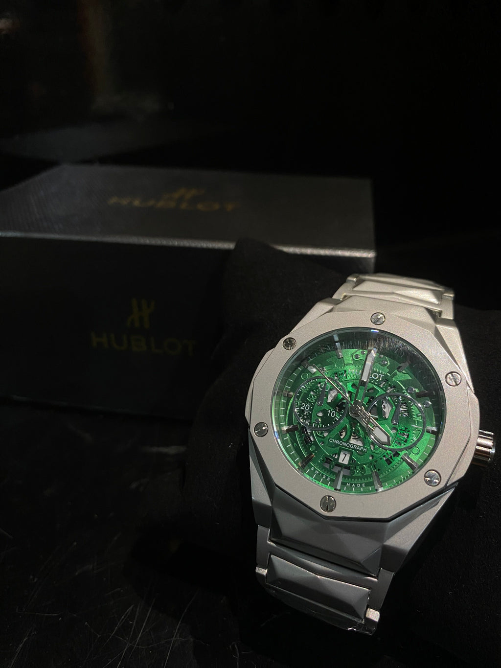 Hublot Classic Fusion Aero-Skeleton Chronograph – Emerald Edition