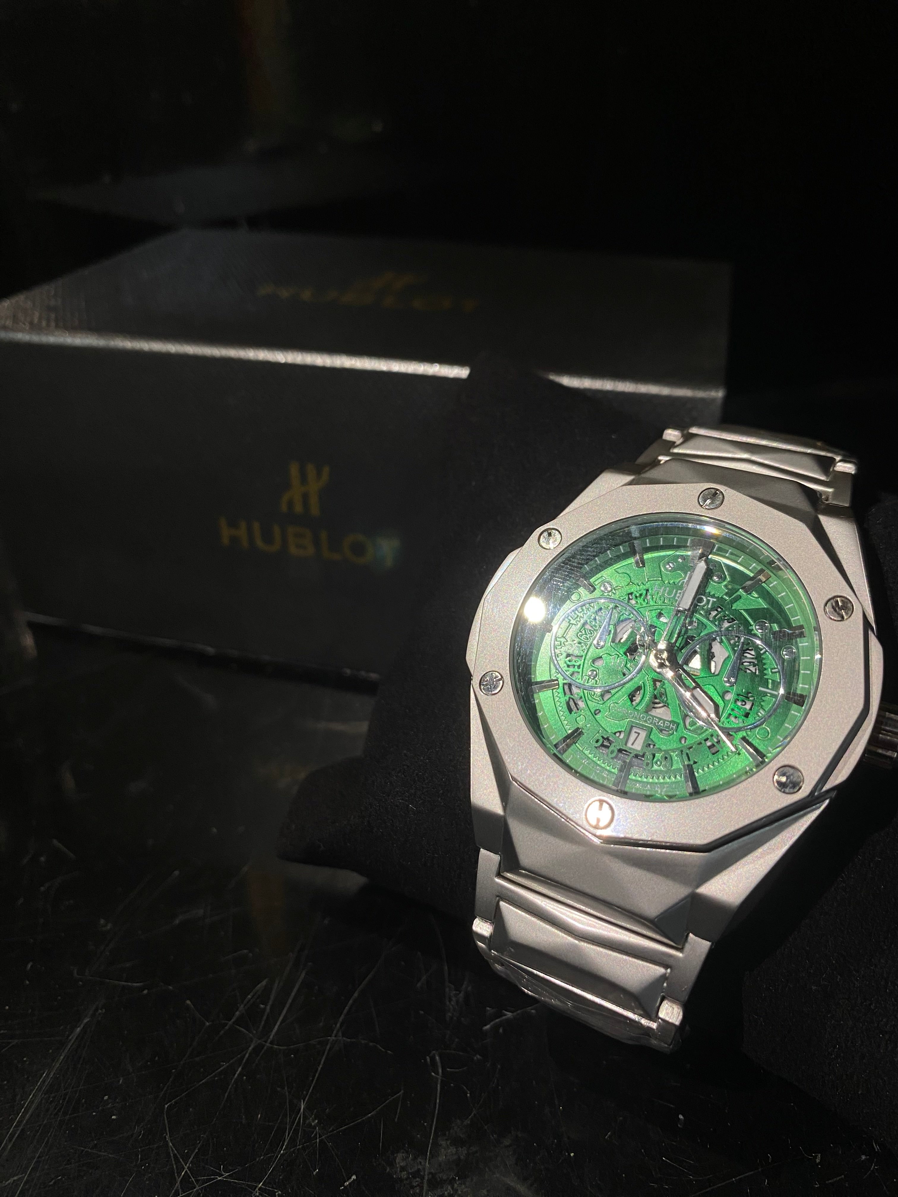 Hublot Classic Fusion Aero-Skeleton Chronograph – Emerald Edition