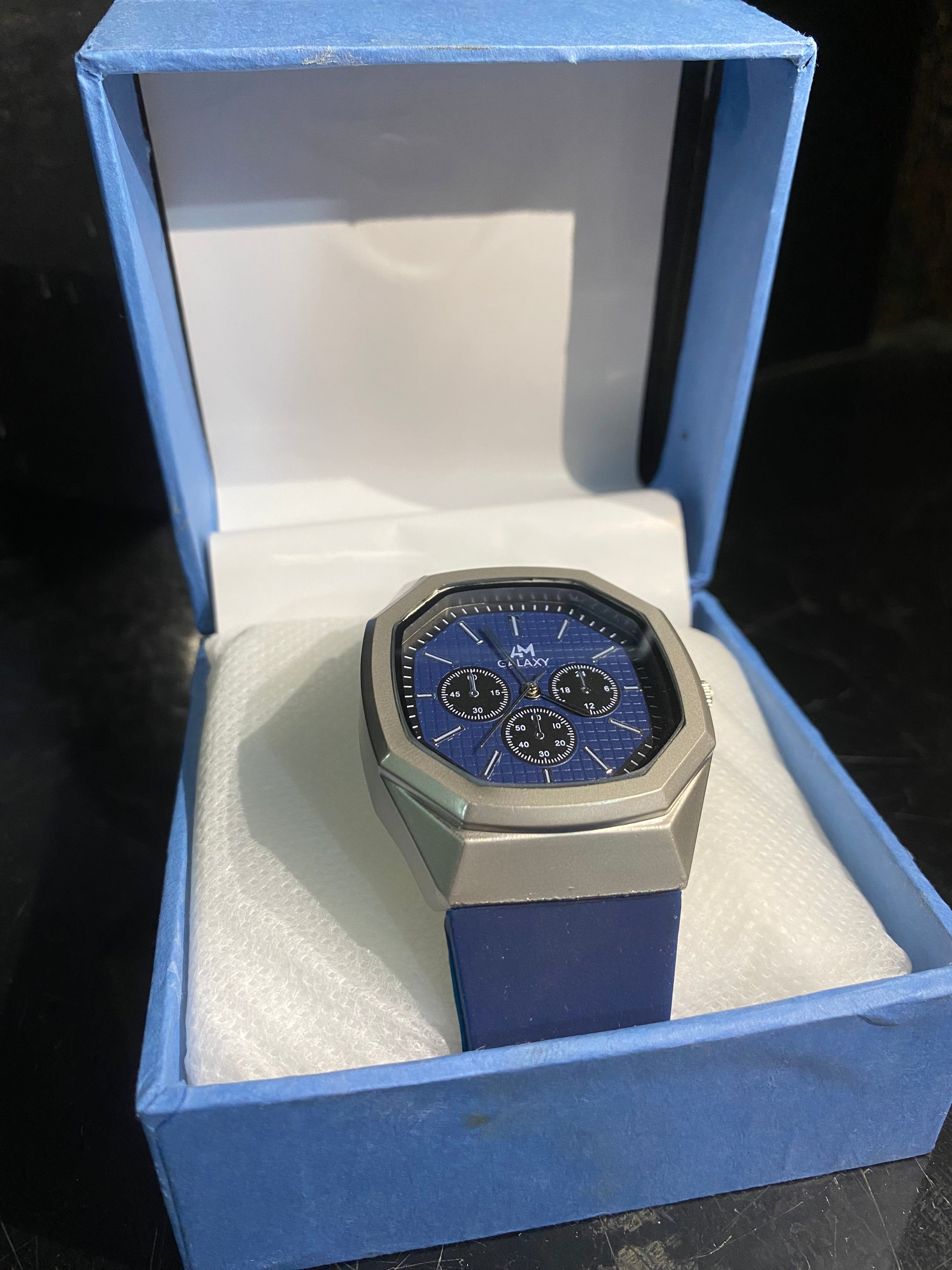 AM Galaxy Terra Octagon Chronograph – Royal Blue Edition