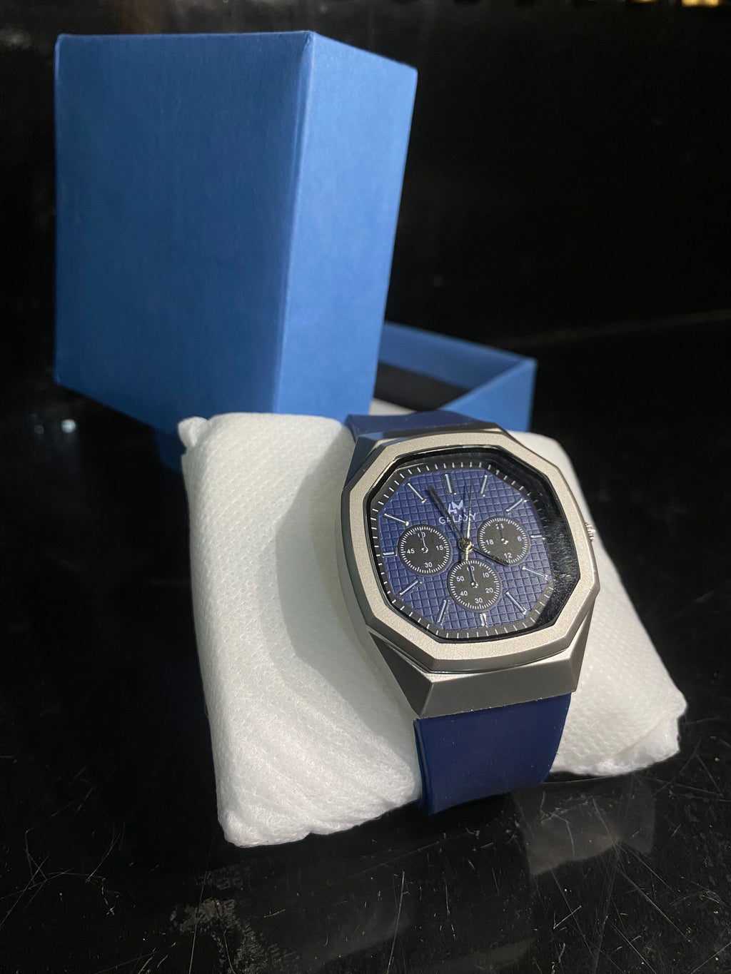 AM Galaxy Terra Octagon Chronograph – Royal Blue Edition