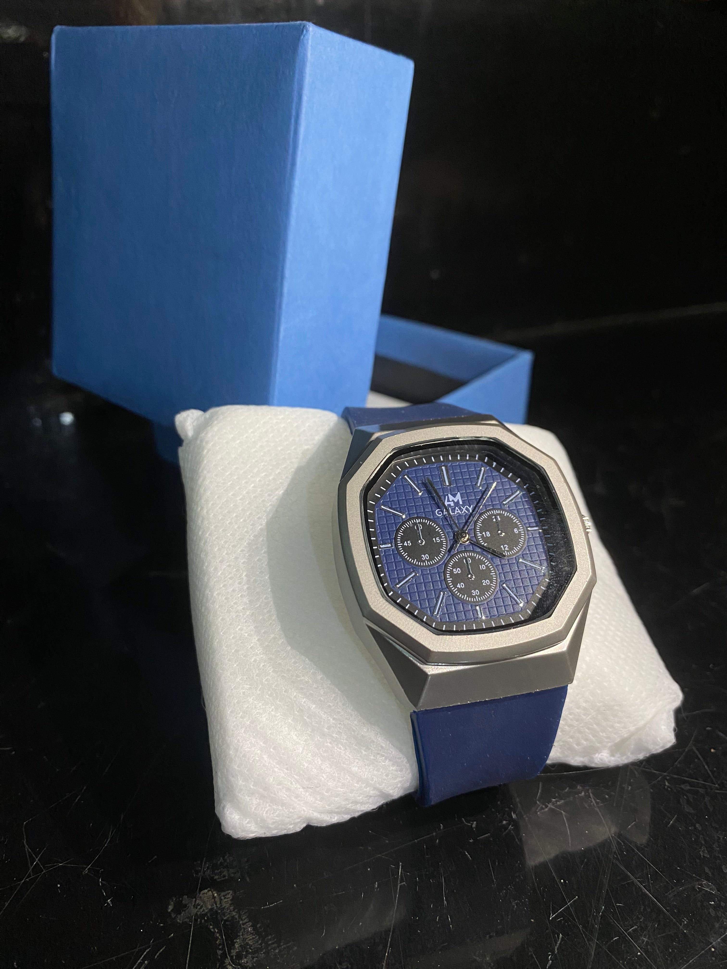 AM Galaxy Terra Octagon Chronograph – Royal Blue Edition