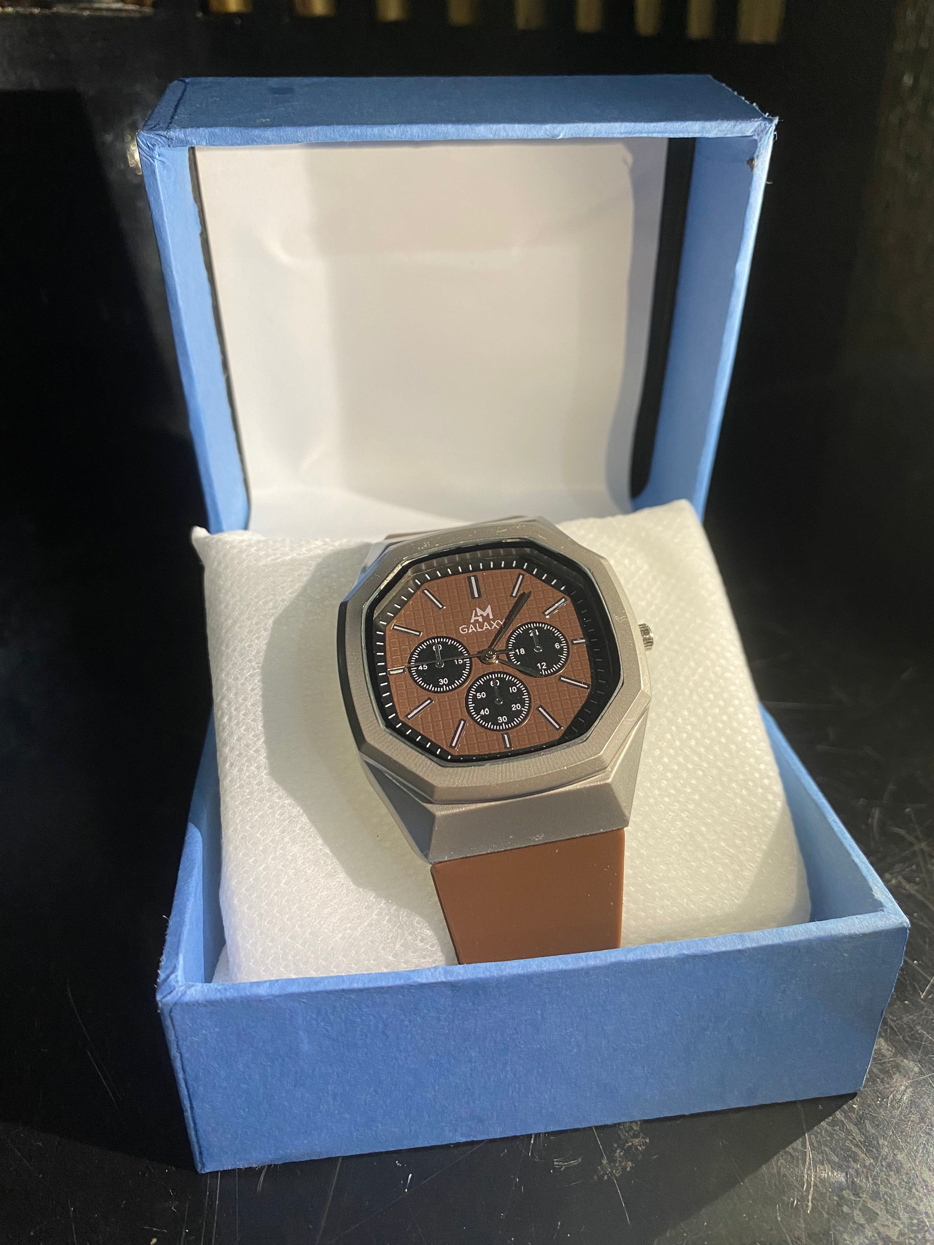 AM Galaxy Terra Octagon Chronograph – Mocha Brown Edition