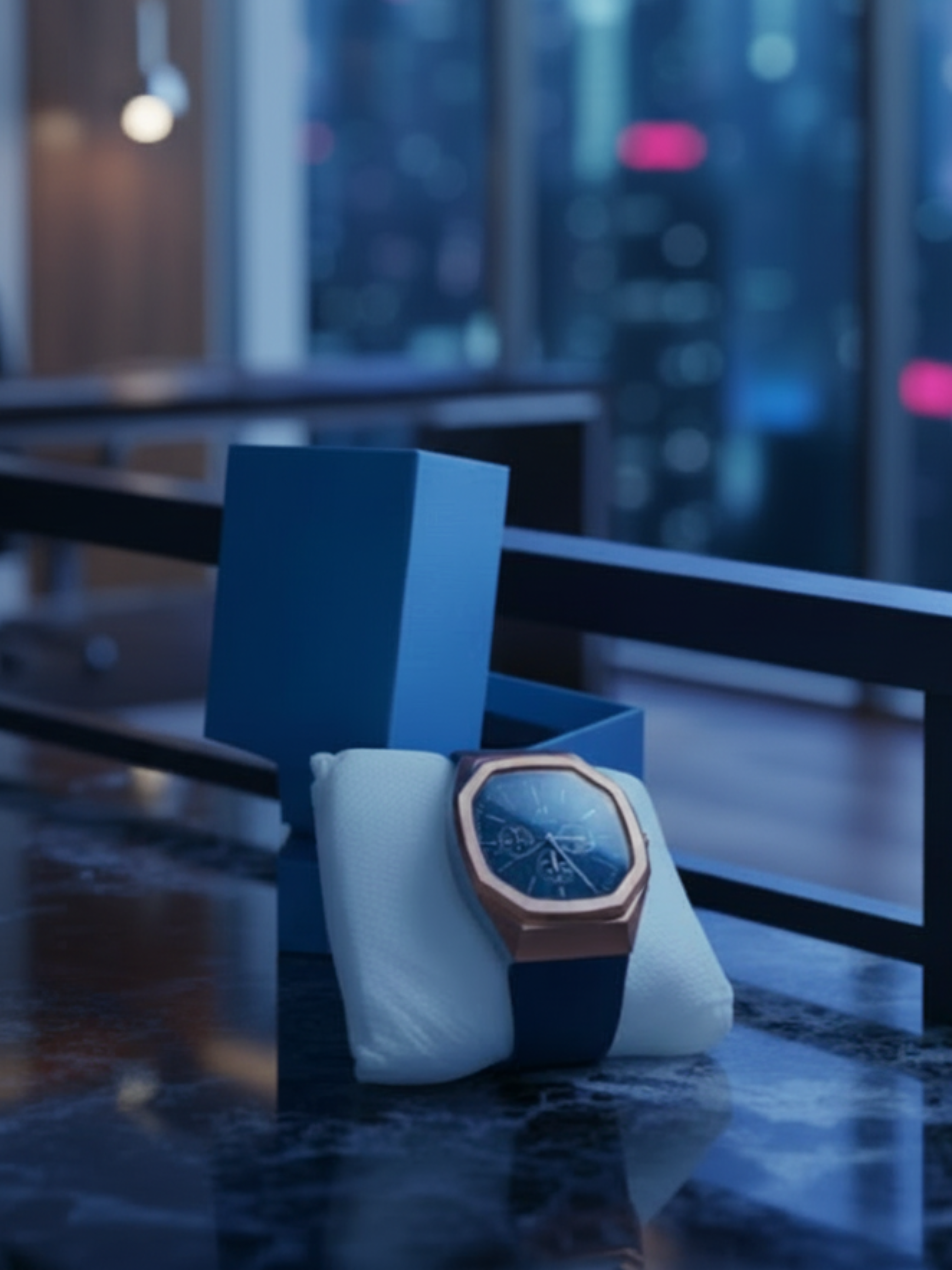 AM Galaxy Terra Octagon Chronograph – Royal Blue Edition