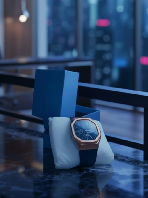 AM Galaxy Terra Octagon Chronograph – Royal Blue Edition