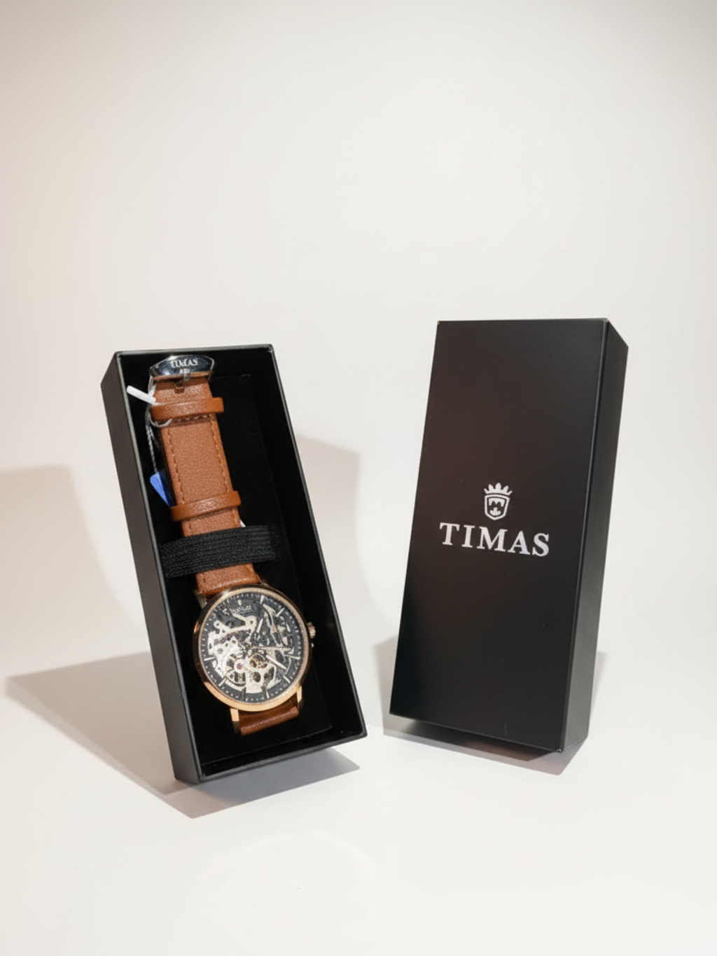 TIMAS Skeleton Heritage Automatic – Brown Leather Edition