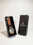 TIMAS Skeleton Heritage Automatic – Brown Leather Edition